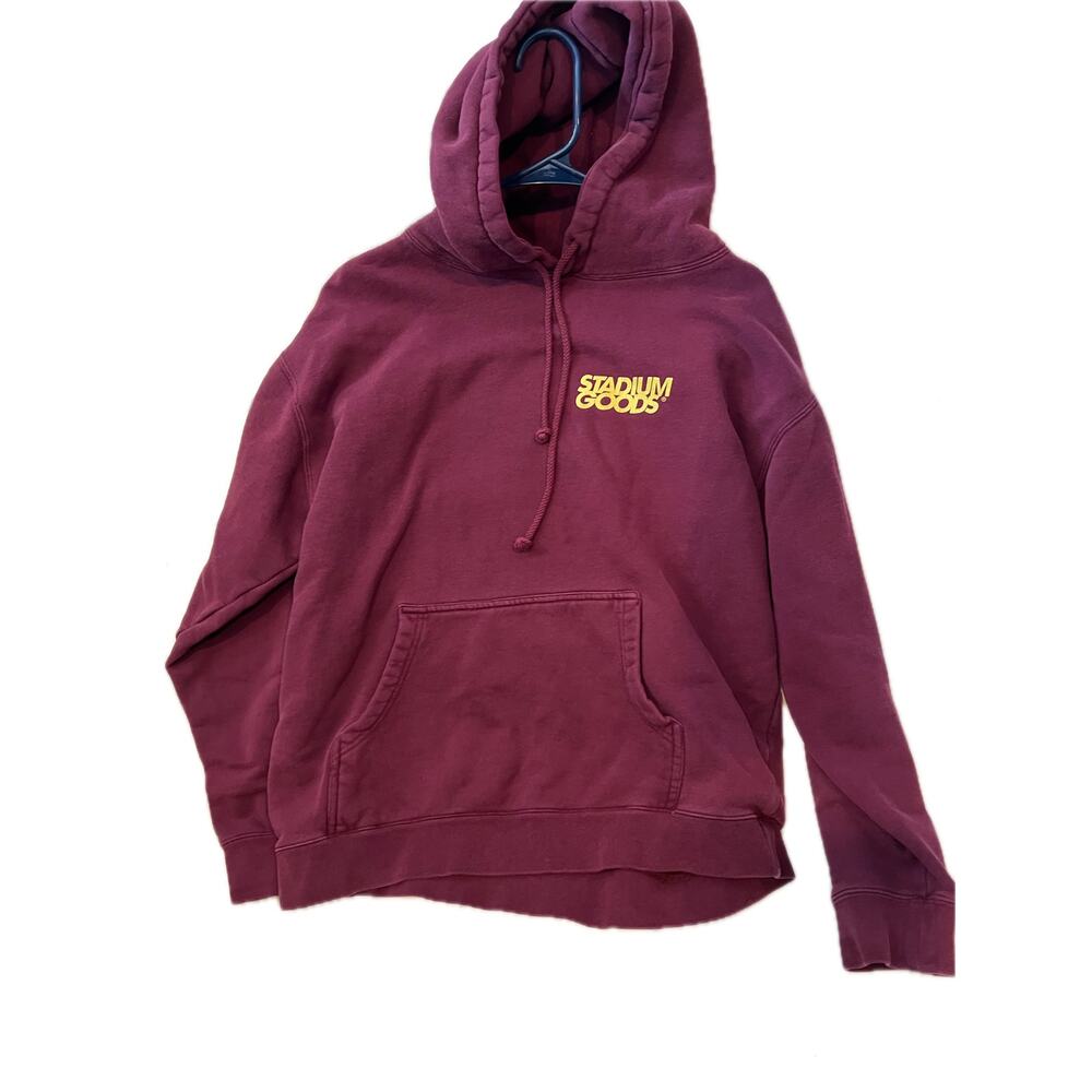 Stadium Goods Thick Burgundy Hoodie Mens Large